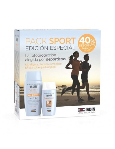 PACK SPORT FOTOPROTECTOR ISDIN FUSION SPF50+ GEL