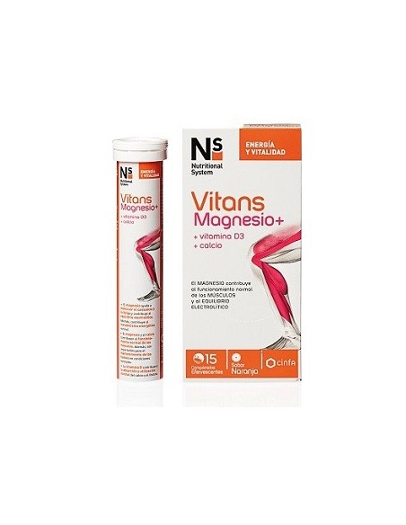 NS VITANS MAGNESIO 15 COMP EFERVESCENTES