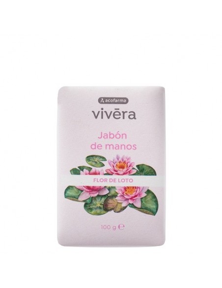 ACOFARMA VIVERA JABON PASTILLA DE MANOS 1 ENVASE 100 g AROMA FLOR DE LOTO