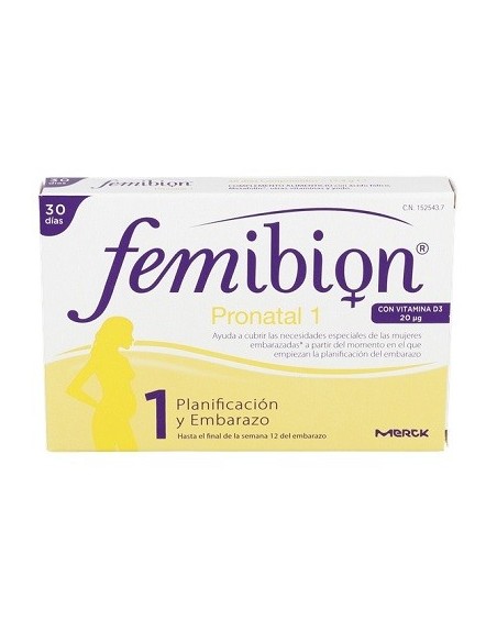 FEMIBION PRONATAL 1 30 COMPRIMIDOS