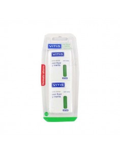VITIS SEDA DENTAL CON FLUOR Y MENTA 50 M 2 U