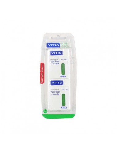 VITIS SEDA DENTAL CON FLUOR Y MENTA 50 M 2 U