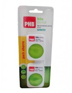 PHB FLUOR Y MENTA HILO DENTAL PTFE 50 M PACK DUPLO