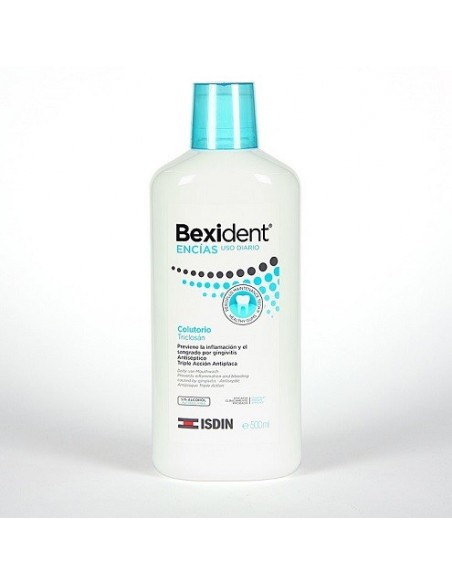 BEXIDENT ENCÍAS USO DIARIO COLUTORIO TRICLOSAN 1 ENVASE 500 ML