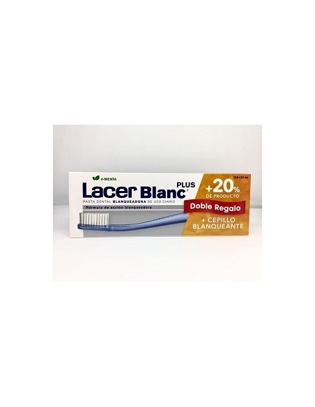 LACERBLANC PLUS BLANQUEADORA USO DIARIO PASTA DENTAL DMENTA 125 ML25MLCEPILLO BLANQUEANTE