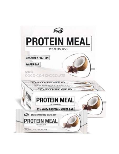 PWD BARRITA PROTEIN MEAL 32 COCO CON CHOCOLATE 35GR 1UNIDAD