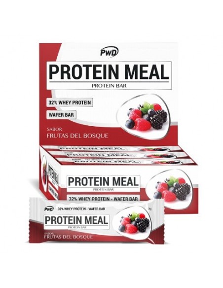 PWD BARRITA PROTEIN MEAL 32 FRUTAS DEL BOSQUE 35GR 1UD