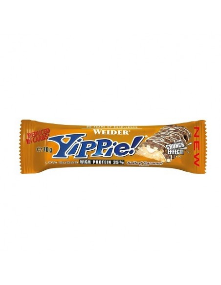 WEIDER YIPPIE HIGH PROTEIN 35 CARAMELO SALADO EFECTO CRUNCH 70GR 1 UD