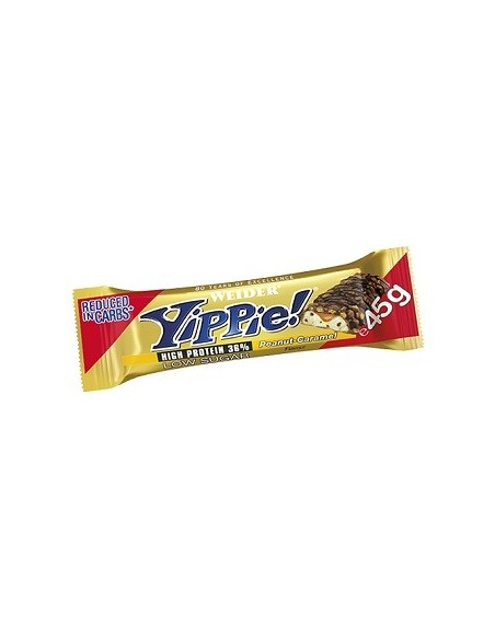 WEIDER YIPPIE HIGH PROTEIN 35 CACAHUETE Y CARAMELO 45GR 1 UD