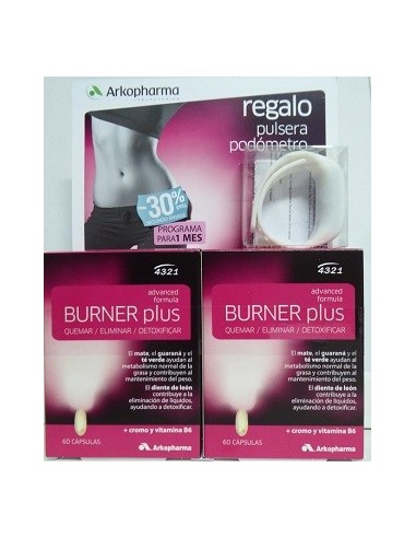 PACK DUPLO 4321 BURNER PLUS 60 CAPSULAS  X 2 PODO