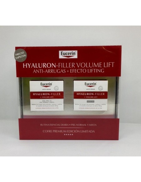 EUCERIN COFRE HYALURON FILLER VOLUME LIFT CREMA DE DIA SPF 15  CREMA DE NOCHE PIEL NORMAL MIXTA