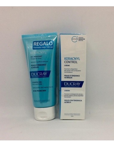 PACK KERACNYL CONTROL CREMA DUCRAY 30 ML  GEL...