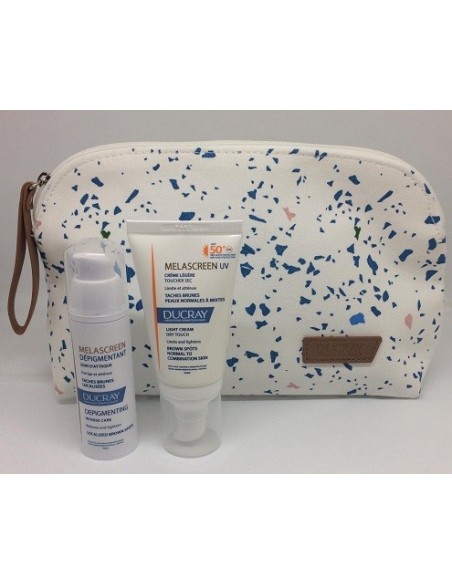 NECESER MELASCREEN DESPIGMENTANTE DUCRAY 30 ML  MELASCREEN UV CREMA LIGERA SPF 50 DUCRAY 40 ML
