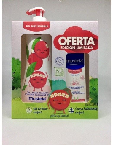 MUSTELA PACK PIEL MUY SENSIBLE GEL DE BANO...