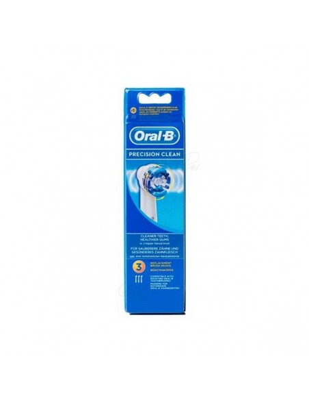 CEPILLO DENTAL ELECTRICO RECARGABLE ORALB PRECISION CLEAN EB20RB RECAMBIO 3 UNIDADES