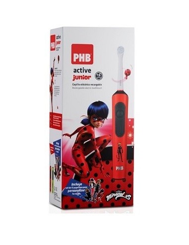 CEPILLO DENTAL ELECTRICO PHB ACTIVE JUNIOR ROJO