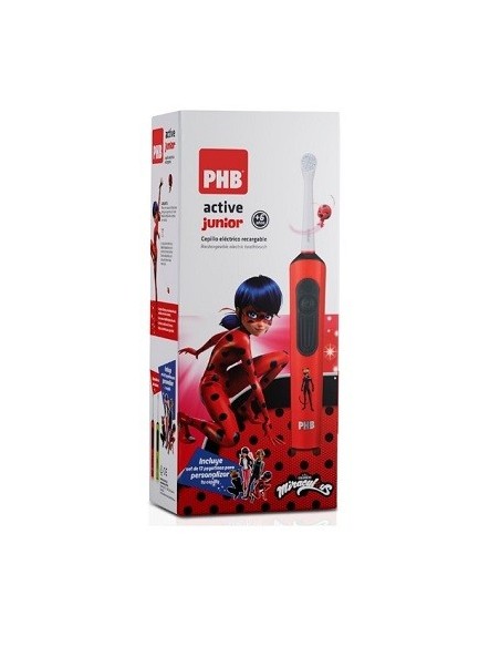 CEPILLO DENTAL ELECTRICO PHB ACTIVE JUNIOR ROJO