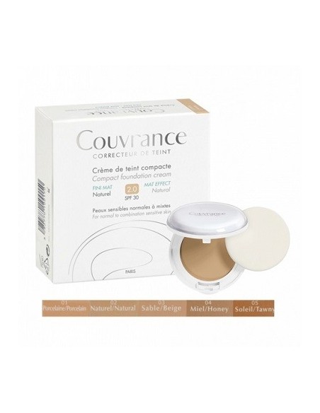 AVENE COUVRANCE CREMA DE ROSTRO COMPACTA SPF 30 95 G MATE BEIGE