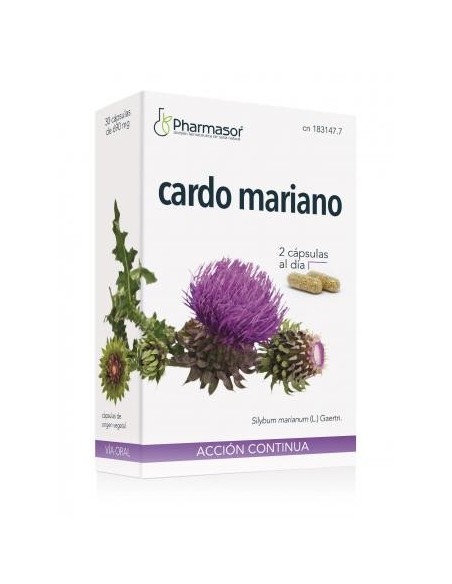 CARDO MARIANO  ACCION CONTINUA SORIA NATURAL 690 MG 30 CAPSULAS