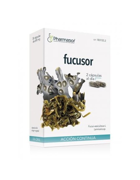 FUCUSOR ACCION CONTINUA SORIA NATURAL HOMEOSOR 690 mg 30 CAPSULAS