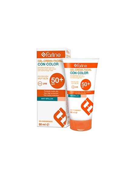 FARLINE GEL CREMA SOLAR SPF 50 CON COLOR 50 ML