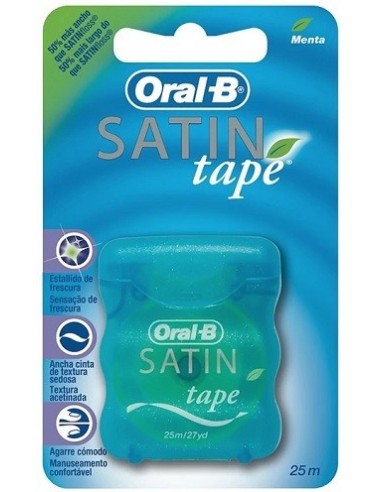 SATIN TAPE FLUOR CINTA DENTAL MENTA 25 M