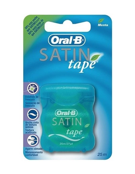 SATIN TAPE FLUOR CINTA DENTAL MENTA 25 M