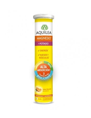 AQUILEA MAGNESIO POTASIO COMP EFERVESCENTE 14...