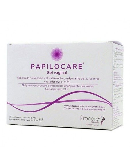 PAPILOCARE GEL VAGINAL 21 CANULAS MONODOSIS 5 ML