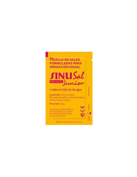SINUSAL XL SALES LIMPIEZA NASAL JUNIOR 25 G 40 SOBRES