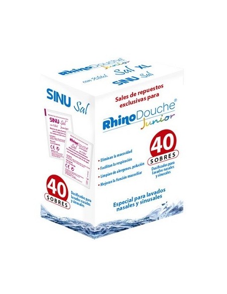 SINUSAL XL SALES LIMPIEZA NASAL JUNIOR 25 G 40 SOBRES