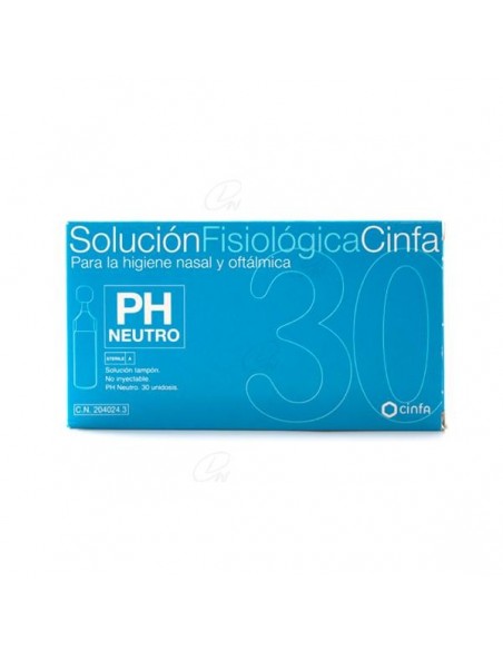 CINFA HIGIENE OFTALMICA SUERO FISIOLOGICO MONODOSIS 5 ML 30 U