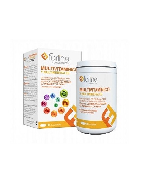 FARLINE MULTIVITAMINICO Y MULTIMINERALES 60 COMPRIMIDOS
