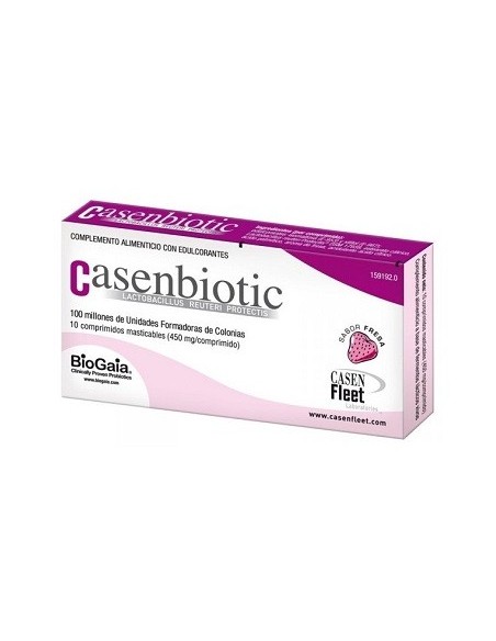 CASENBIOTIC 10 COMPRIMIDOS SABOR FRESA