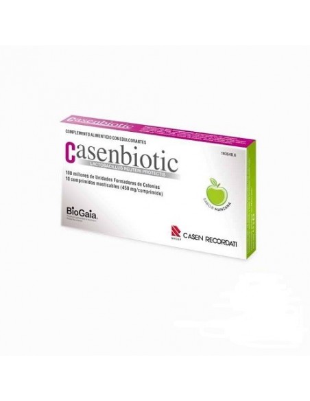 CASENBIOTIC 10 COMPRIMIDOS SABOR MANZANA