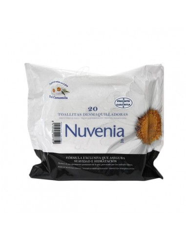 NUVENIA TOALLITAS DESMAQUILLADORAS 20 TOALLITAS