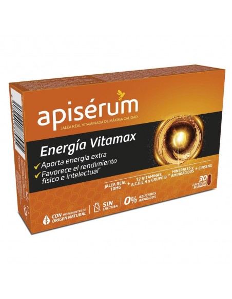 APISERUM ENERGIA VITAMAX 30 CAPSULAS