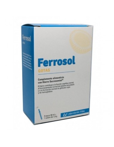 FERROSOL GOTAS Y SOBRE 1 FRASCO 30 ml  1 SOBRE...