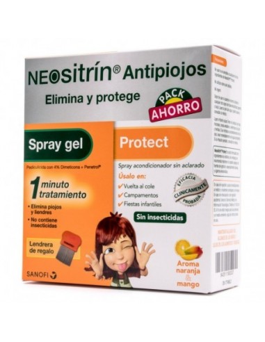 PACK NEOSITRIN PROTECCION  SPRAY GEL LENDRERA...