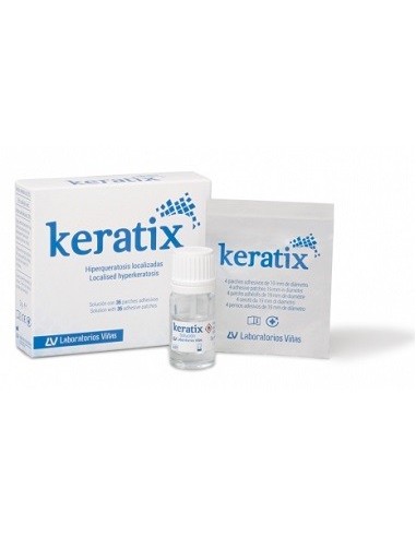 KERATIX SOLUCION  PARCHES ADH 3 G  36 PARCHES...