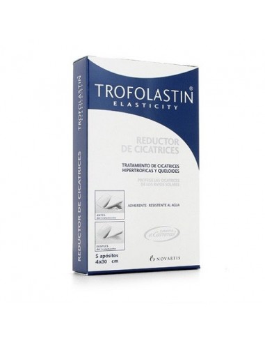 TROFOLASTIN REDUCTOR DE CICATRICES 4 X 30 CM 5 U