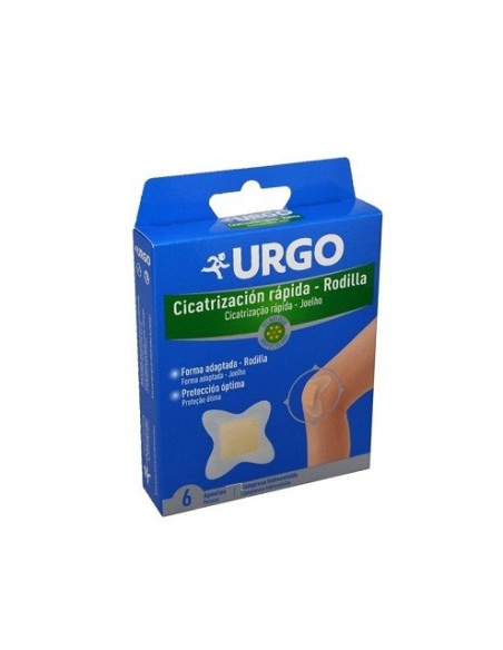 URGO CICATRIZACION RAPIDA HIDROCOLOIDE RODILLA 6 APOSITOS