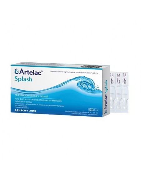 ARTELAC SPLASH COLIRIO OJOS SECOS 05 ML 30 UNIDOSIS