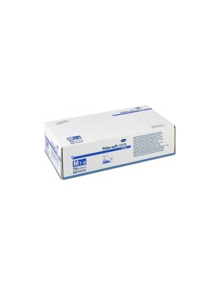 GUANTES DE NITRILO DESECHABLES PEHASOFT NITRILE 100 UNIDADES TALLA MEDIANA