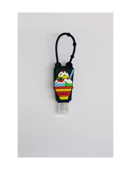 PORTA GEL PARA MOCHILA CON DIBUJOS VARIADOS RELLENO CON GEL HIDROALCOHOLICO 73 30ML 1 UD