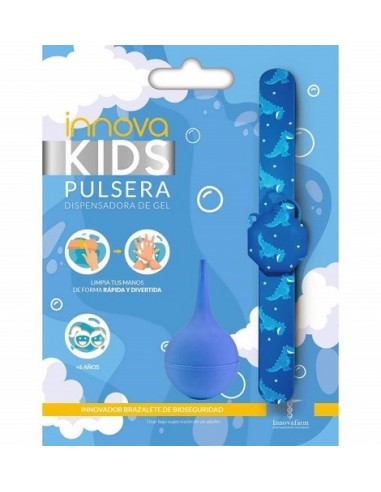 PULSERA INNOVAKIDS AZUL DISPENSADORA DE GEL...