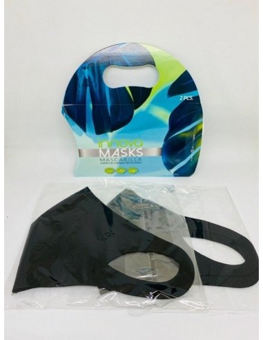 PACK 2 MASCARILLAS INNOVA NEGRAS LISAS ADULTOS...