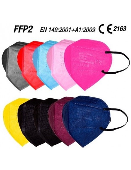 MASCARILLA FFP2 COLORES VARIADOS 1UD