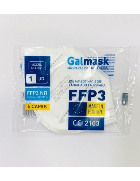 MASCARILLA FFP3 BLANCA 1UNIDAD