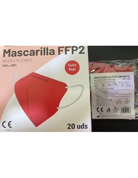 MASCARILLA FFP2 INFANTIL COLORES VARIADOS 1UNIDAD